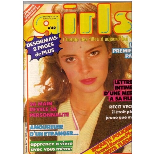 Girls N° 42 1980 Travolta/Miou Miou Clerc/Nathalie Roussel/Sardou