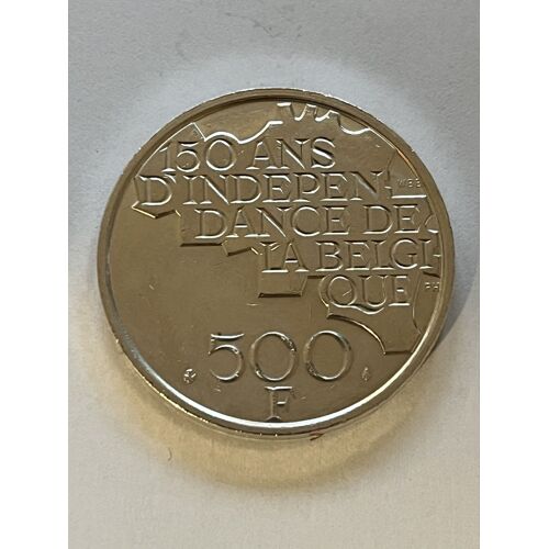 Pièce 500f Argent  Belgique 1980