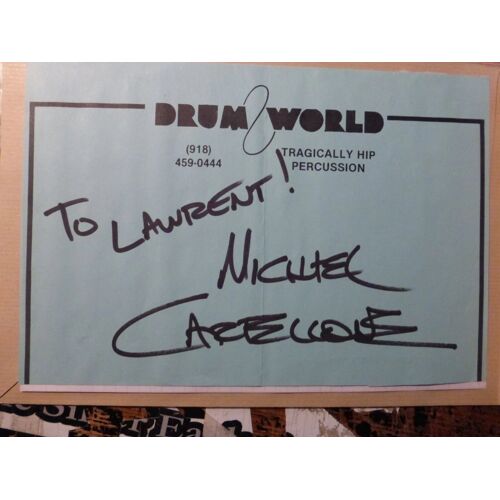 Damn Yankees  Michael Cartellone  Autographe Fait Aux Etats Unis Dans Les Années 90