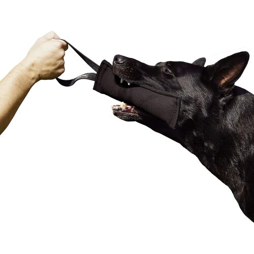 Dingo Gear K9 Igp Fun Jouet Mâcher En Nylcot Pour Dressage De Chien Noir 28 X 7 Cm