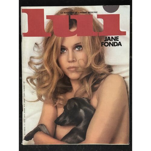 Lui 062 1969 Mars Cover Jane Fonda Nude Vintage 10 Pages Interview Sylvain Floirat Pin-Up Aslan