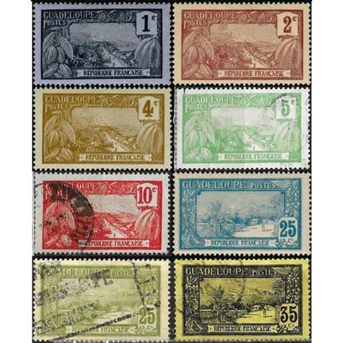 Guadeloupe, Colonie Française 1905 / 1927, Beaux Timbres Neufs** / * / Oblitérés Yvert 55 56 57 58 59 Mont Houelmont À Basse Terre Et 62 64 Et 81 La Grande Soufrière.