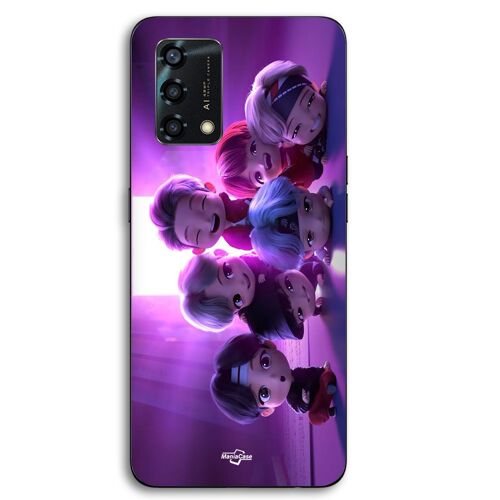 Coque Pour Oppo A95 BTS groupe animation kpop Maniacase