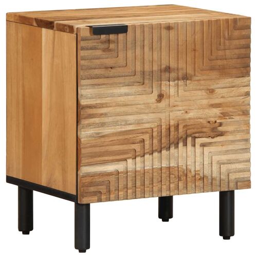 vidaXL Tables de chevet (2 pcs) 40 x 33 x 46 cm bois massif d'acacia