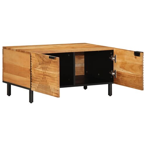 vidaXL Table basse 80x50x40 cm en bois massif d'acacia