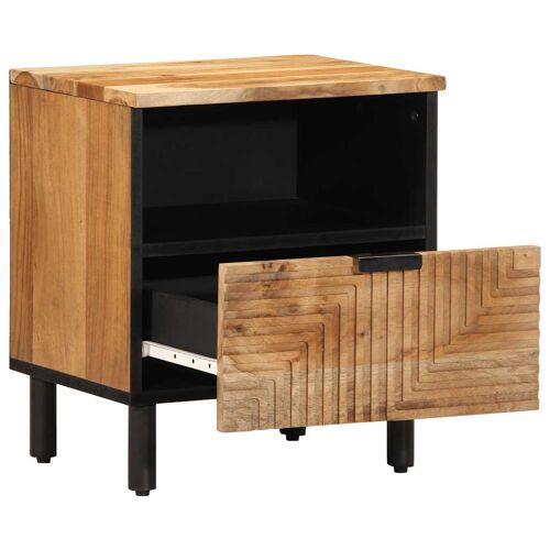 vidaXL Table de chevet 40x33x46 cm en bois massif d'acacia