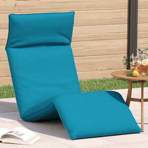 Vidaxl Transat Pliant Bleu Clair 175 X 54 X 8,5 Cm Tissu Oxford