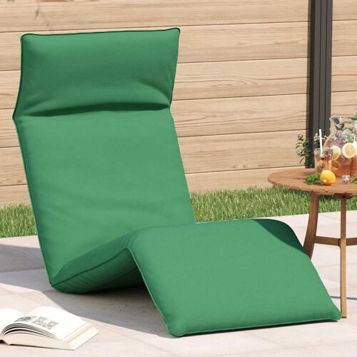 Vidaxl Transat Pliant Vert 175 X 54 X 8,5 Cm En Tissu Oxford