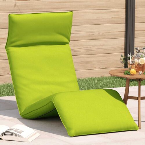 Vidaxl Transat Pliant Vert Vif 175 X 54 X 8,5 Cm En Tissu Oxford
