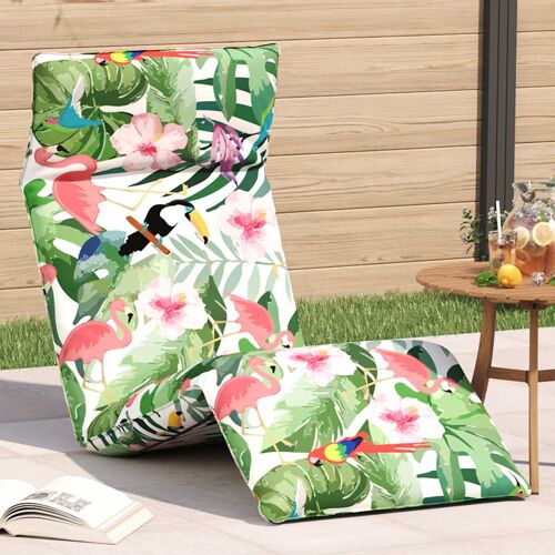 Vidaxl Transat Pliant Multicolore 175 X 54 X 8,5 Cm Tissu Oxford