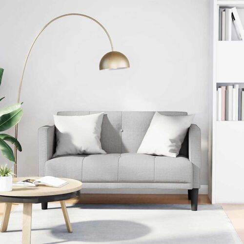 vidaXL Canapé deux places gris nuage 111 cm en tissu