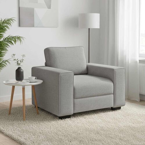 vidaXL Canapé/Fauteuil Gris Nuage 100x77x82 cm tissu