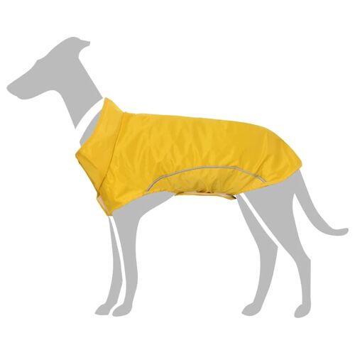 Vidaxl Imperméable Pour Chien Avec Bandes Réfléchissantes En Polyester Jaune Taille Xs