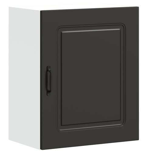 vidaXL Armoire murale de cuisine Kalmar en bois d'ingénierie noir