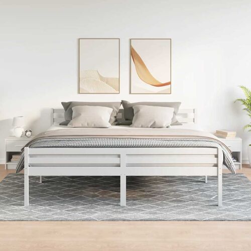 vidaXL Tables de chevet 2 pcs avec tiroir Blanc 39x28x41 cm