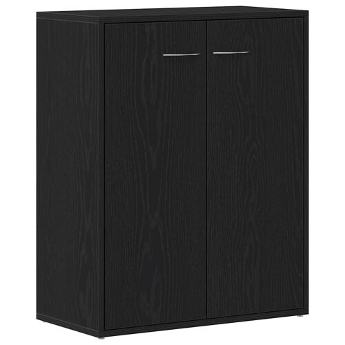 vidaXL Buffet en chêne noir 60x30x75 cm bois d'ingénierie