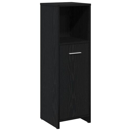 vidaXL Meuble de salle de bain en chêne noir 30x30x95 cm bois d'ingénierie