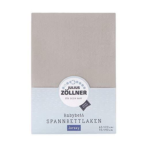 Zöllner Spannbetttuch Jersey Taupe 70x140cm