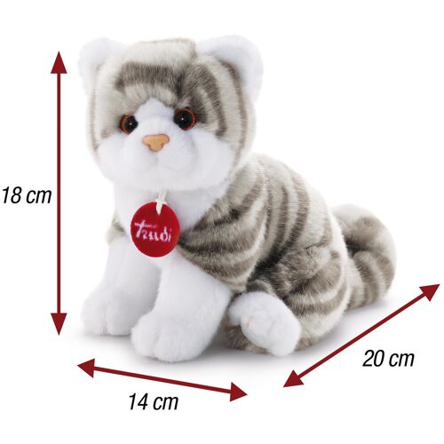 Trudi - Chaton Brad Blanc/Gris
