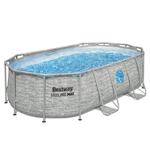 Bestway 56714 piscine hors sol Oval 7250 L Marron