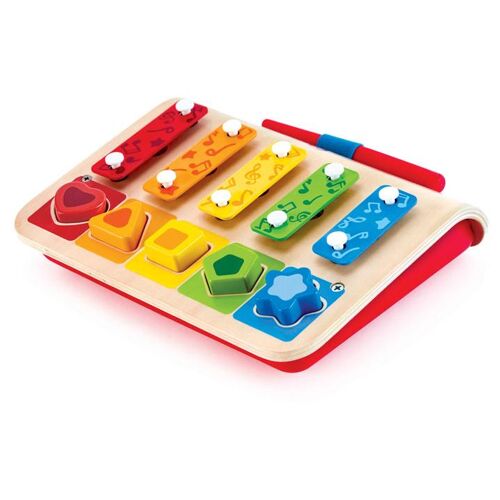 Hape Jouet D'éveil Musical En Bois - Xylophone Trieur De Formes - Dès 12 Mois Et +