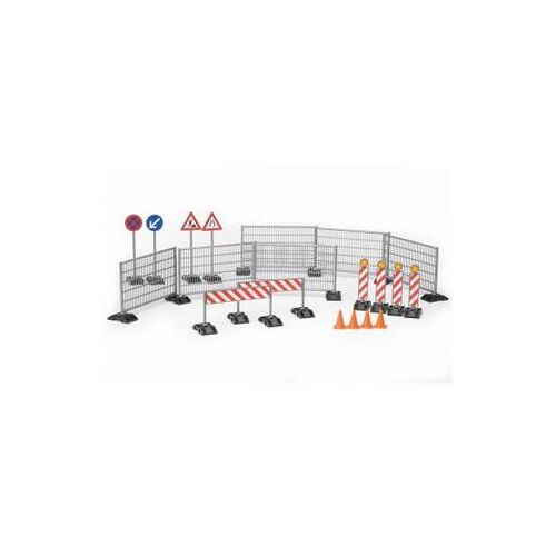 BRUDER Accessoires de Chantier: Panneaux de Signalisation et Plots