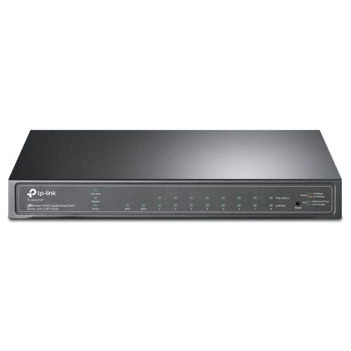 TP-Link TL-SG2210P Géré L2 Gigabit Ethernet (10/100/1000) Connexion Ethernet, supportant l'alimentation via ce port (PoE) Noir