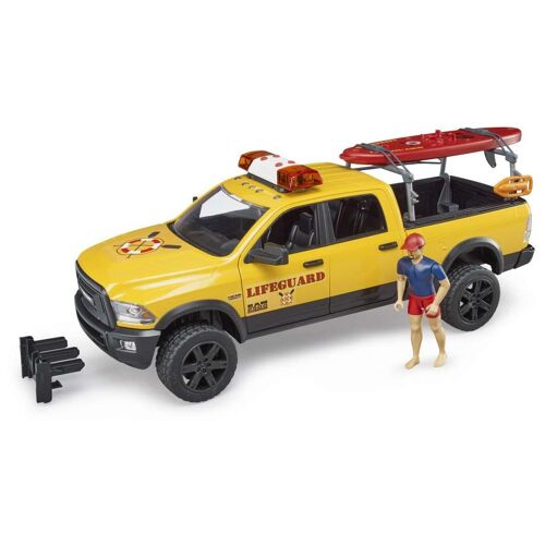 BRUDER Véhicule RAM 2500 Power Wagon Lifeguard, avec sauveteur, paddle, et acc.