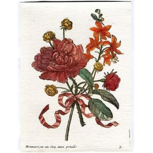 Reproduction - Planche " Ex Au Coq Avec Privit " - " H Bonnart " - 17 x 23 cm