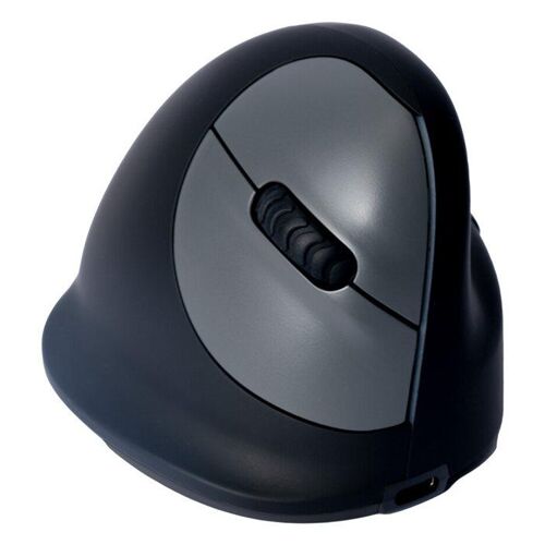 R-Go Souris ergonomique HE Break - Souris verticale - ergonomique - pour droitiers - 5 boutons - sans fil - Bluetooth 5.0 - noir