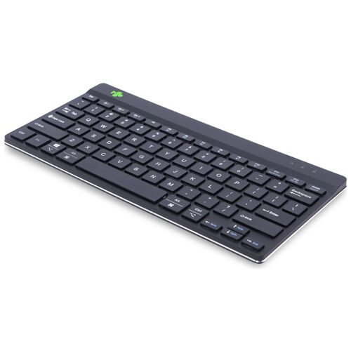 R-Go Clavier Ergonomique Compact break - Clavier - dispositif multiple - sans fil - Bluetooth - QWERTZ - Anglais US - noir
