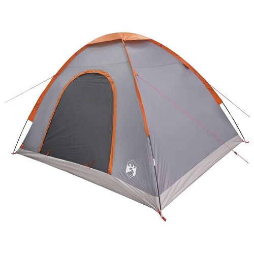 Vidaxl Tente De Camping Avec Toit Gris Et Orange 275 X 215 X 125 Cm