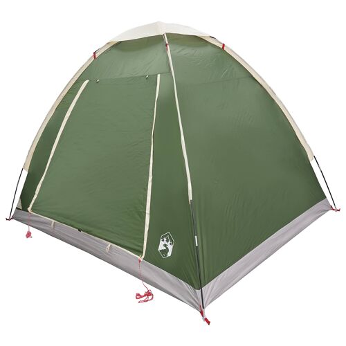 Vidaxl Tente De Camping Avec Toit Vert 2 Personnes Polyester Et Acier