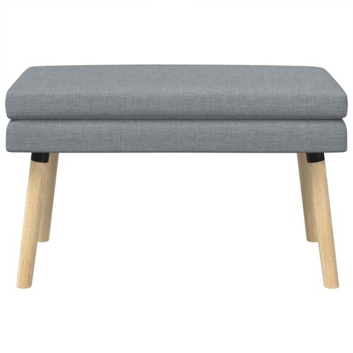 vidaXL Banc à double couche Gris clair 80 x 40 x 47 cm Tissu