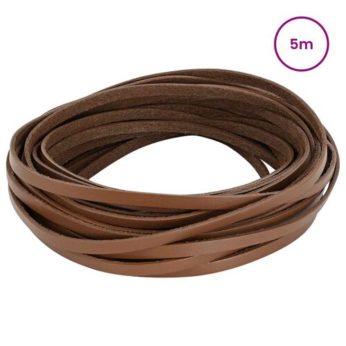 Vidaxl Sangle En Cuir Marron 500 X 0,6 Cm Cuir