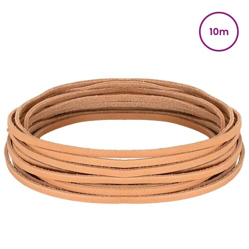 Vidaxl Sangle En Cuir Marron Clair 1000 X 0,4 Cm Cuir