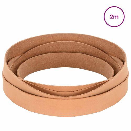 Vidaxl Sangle En Cuir Marron Clair 200 X 4 Cm Cuir