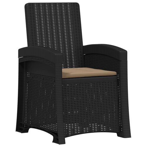 Vidaxl Chaise De Jardin Inclinable Imitant Le Rotin