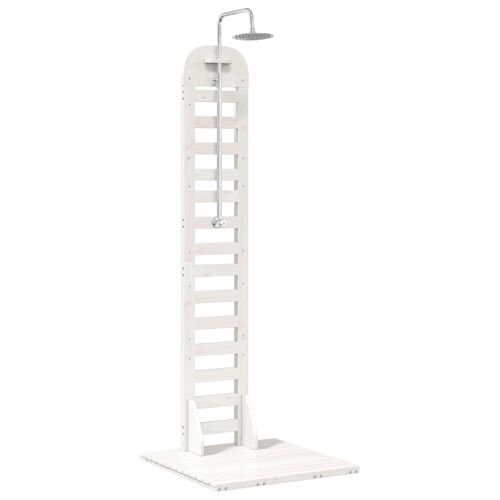 vidaXL Douche d'extérieur 223 cm Blanc