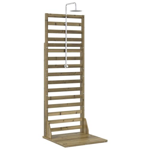 vidaXL Douche d'extérieur 225 cm Naturel