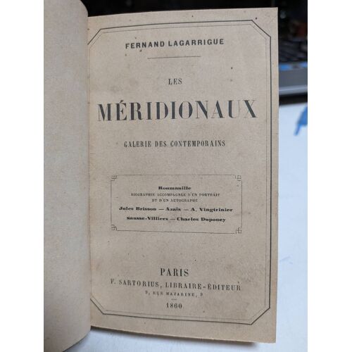 Les Meridionaux Galerie Des Contemporains ... Fernand Lagarrigue