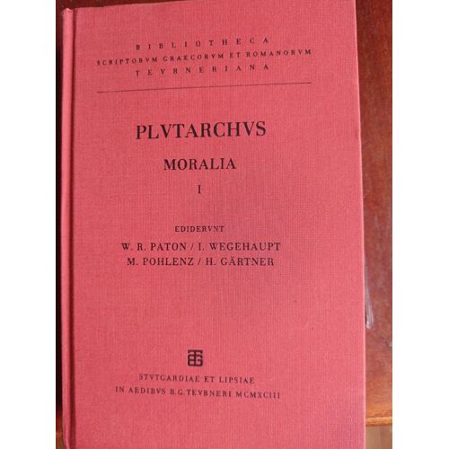 Plutarchus ,Moralia Tome 1