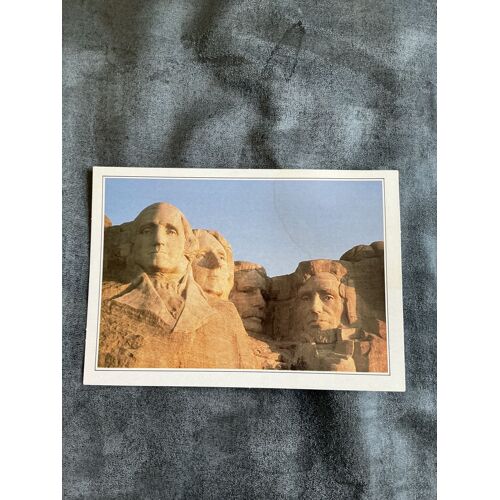 Carte Postale Vintage, Mont Rushmore. Les Têtes De Quatre Présidents.