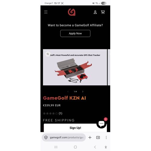 Gamegolf Kzn Ai - Capteurs Pour Clubs De Golf