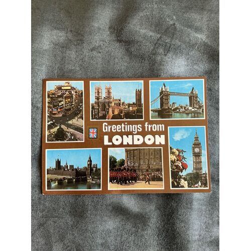 Carte Postale, Vintage, Greetings From, London