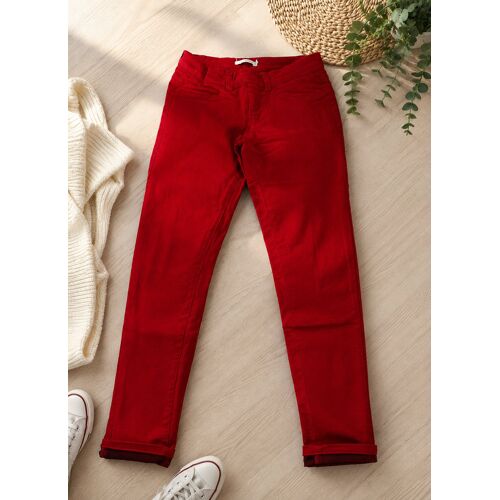 Jegging Rouge Fille Monoprix 12 Ans – Slim Stretch – Très Bon État