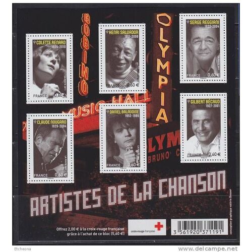 Timbres De Collection : Artistes De La Chanson