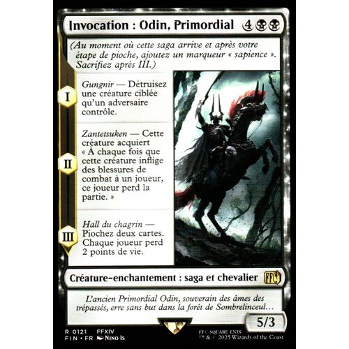 Invocation : Odin Primordial - Magic - Final Fantasy Vf - R - 121