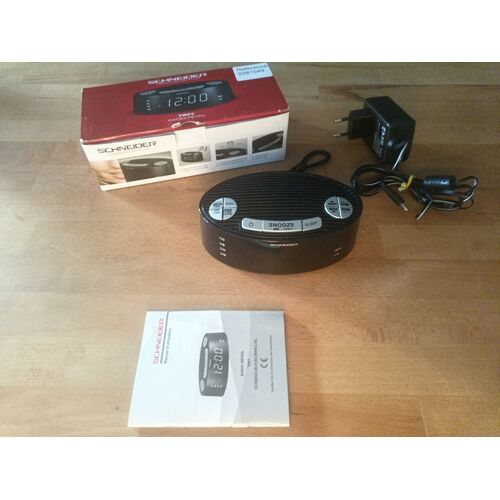Radio réveil Schneider Timy l'émotion en plus SC200ACLBLK FM 88 - 108Mhz