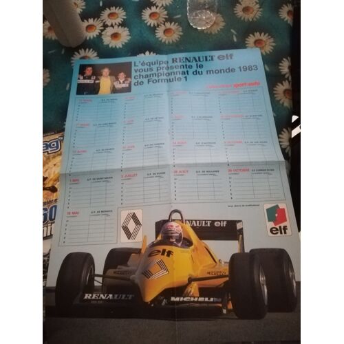 Poster Calendrier F1 1983